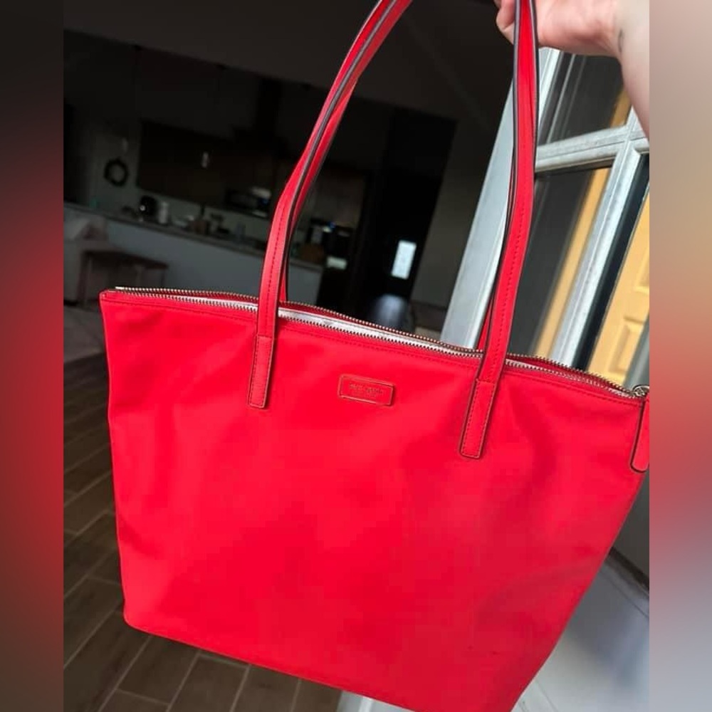 Kate Spade Hayden Nylon Tote Bag in Currant Jam